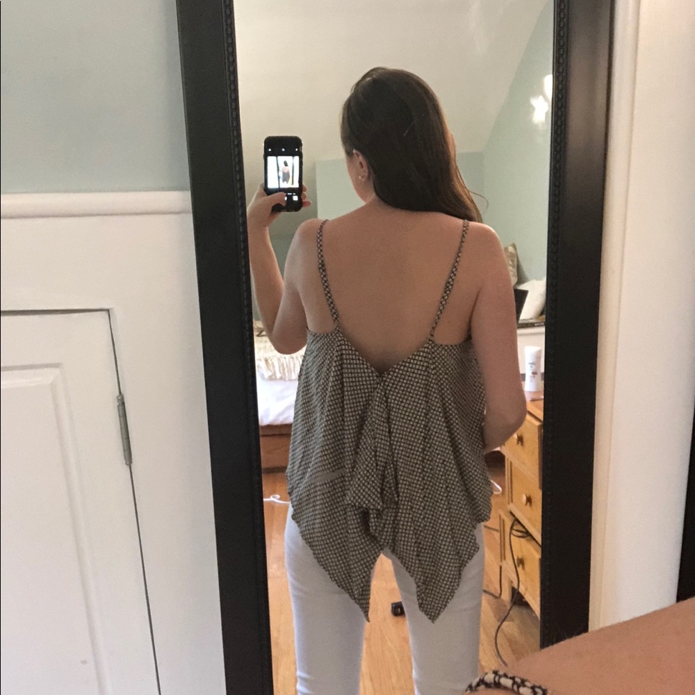 Draped Back Spaghetti Strap Top